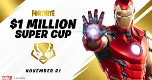 This video will teach you how to unlock iron man, permanently to use in fortnite battle royale. Fortnite Announces 1 Million Marvel Super Cup Afk Gaming