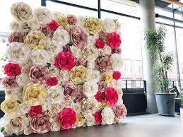 Paper flowers wedding decoration ideas. 8 Paper Flower Wall Decor Ideas To Deck The D Day Venue Up For You
