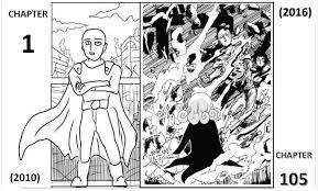 One Punch Man webcomic] ONE's improved art made me feel like reading Yusuke  Murata's manga version : rmanga