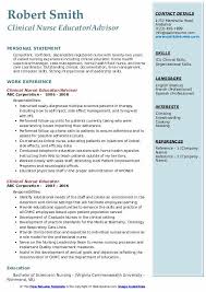 Clinical Nurse Educator Resume Samples Qwikresume