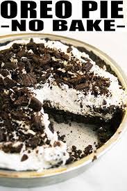 Easy Oreo Pie Recipe No Bake Oreo Pie Recipes No Bake Oreo Pie Oreo Dessert Recipes