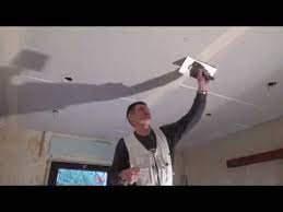 Dh Spachteln Einer Gipskartondecke Finishing A Drywall Yoint Trockenbau Diy Video 13 Youtube Trockenbau Diy Videos Decke