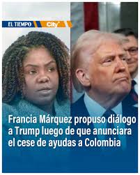 🫱🏼‍🫲🏼La vicepresidenta de Colombia, Francia Márquez, le propuso un  diálogo al presidente de Estados Unidos, Donald Trump. ¿Qué le dijo? Le  contamos en el primer comentario.👇🏽