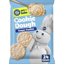 Pillsbury sugar cookie recipes ideas | refrigerate 1 hour for easier handling. Pillsbury Ready To Bake Sugar Cookie Dough 24 Ct 16 Oz Walmart Com Walmart Com