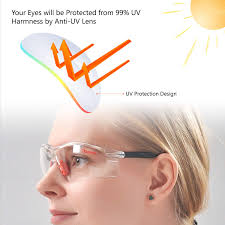 SAFEYEAR veiligheidsbril-SG003OR krasbestendig, condensvrij,helder/oranje,  roze : Amazon.nl: Klussen & gereedschap