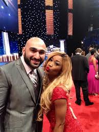 Ariane Andrew Cameron Her Boyfriend Vincent At The Wwe Hall Of Fame Ceremony Wrestling Divas Wwe Couples Wwe Divas
