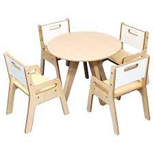 Get it as soon as tomorrow, may 6. Moon Kids Round Table Chair Set 1 Table 4 Chairs