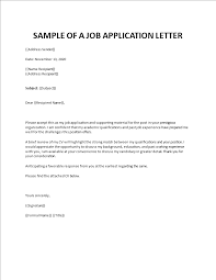 Write your contact information at the top, then date. Sample Of Application Letter