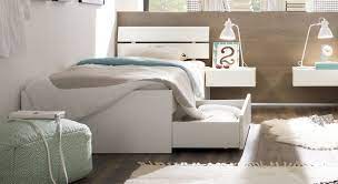 Vidaxl stauraumbett hydraulisch mit led polsterbett einzelbett bett schlafzimmerbett stoffbett bettrahmen bettgestell stauraum hellgrau 100x200cm. Einzelbett In Z B 100x200 Cm Mit Schubladen In Weiss Mocuba