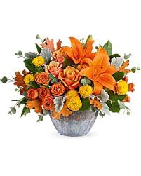 Maybe you would like to learn more about one of these? Teleflora S Golden Bounty Centerpiece In Wichita Ks Leeker S Floral