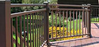 White polycomposite rail kit without brackets. Popular Deck Railing Colors Aluminum Vinyl Smucker Fence Blog
