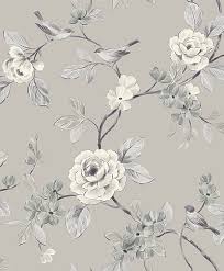 Kaufe grey floral pattern von atzerom auf folgenden produkten: Lara Taupe By Arthouse Wallpaper Direct Floral Wallpaper Bird Wallpaper Grey Floral Wallpaper