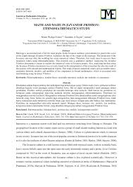Linked data more info about linked kitab primbpn betaljemur adammakna. Pdf Math And Mate In Javanese Primbon Ethnomathematics Study