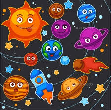 cartoon planets solar system space universe vector astronomy design halloween coloring pages space and astronomy cartoon planets solar system space