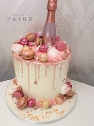 Glamorous Rose Gold 18th Birthday Cake Rose Gold Drip Cake Buttercream Birthday Cake 21st Birthday Cakes 60th Birthday Cakes