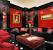 Modern Red And White Living Room