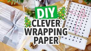 Diy Clever Wrapping Paper Ideas 3 Easy Ways To Customize Gift Wrap Presents Word Search Wood Grain Wrapping Paper Christmas Wrapping Paper Paper Art Craft