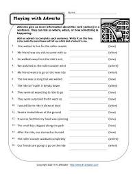 Free Printable Adverb Worksheet Playing With Adverbs Adverbs Worksheet Middle School Grammar Worksheets Grammar Worksheets