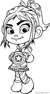 Choose your favorite coloring page and color it in bright colors. Wreck It Ralph Coloring Pages Coloringall