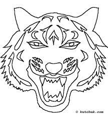 Coloriage Tigre Coloriage Tigre Coloriage Masque Coloriage