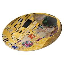 The Kiss And Gustav Klimt Plate Zazzle Com Gustav Klimt Klimt Design Art