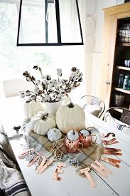 Neutral Copper Fall Centerpiece Fall Table Centerpieces Fall Dining Table Fall Table Decor