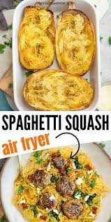 Air Fryer Spaghetti Squash Savory Dinner Side Dishes Easy Recipes