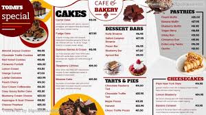 White Bakery Menu Design For Digitalsignage Bakery Menu Bakery Menu Design