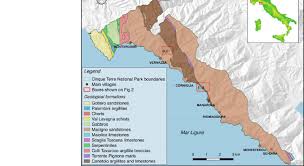 Geological Map Of The Cinque Terre National Park Overlay On A Relief Map Download Scientific Diagram