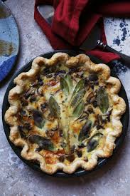 Mushroom and Sage Quiche - Supper With Michelle