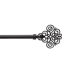 Black Eden Scroll Adjustable Curtain Rod Eden Black Scroll Curtain Rods Christmas Tree Shop Furniture Gifts