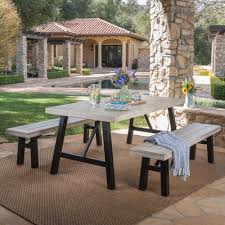 Noble House Boracay 3 Piece Light Grey Acacia Wood Outdoor Dining Set 41197 The Home Depot Outdoor Dining Set Durable Outdoor Table Outdoor Dining Spaces