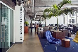 Inside Dropbox S Urbanized San Francisco Offices Office Snapshots Office Space Design Startup Office Office Interiors