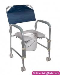 Drive Medical 11114kd 1 Lightweight Portable Shower Commode Chair With Casters Portable Shower Chair Shower Chair Shower Commode Chair
