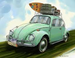 Image Result For Painting Volkswagen Beetle Bug Surf Beetle Car Vw Art Beetle Drawing