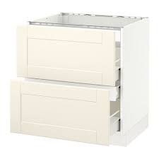 Sektion Base Cabinet F Cooktop W 3 Drawers White Forvara Grimslov Off White 30x24x30 Learn More Ikea Base Cabinets Kitchen Drawer Storage Storage Cabinets
