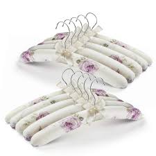 Amazon Com Glcon Anti Slip Satin Padded Clothes Hangers For Women Foam Sweater Hangers Fancy Thick Padded Coat Hanger No Bump Floral Canvas Cover For Adult Bridesmaid Wedding Gown Closet Pack Of You can easily compare and choose from the 10 best clothes hangers for you. glcon anti slip satin padded clothes