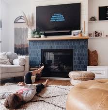 Painting floor tiles is so much easier than we ever anticipated. Amazing Cement Tile Designs For Your Fireplace Granada Tile Cement Tile Blog Tile Ideas Tips And More