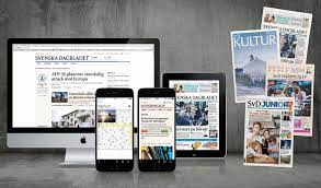 Svenska dagbladet grundades 1884 (se wikipedia). Online First Auf Schwedisch Drehscheibe