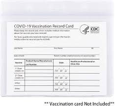 The vaccine exemption cards contain the information with your legal rights of denying vaccination under the laws of informed consent. Covid Vaccination Card Holders Lanyards Keep Your Vaccine Info Safe Here S Where To Get Them Al Com