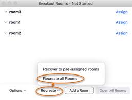 Zoom support can increase the maximum capacity of your account's breakout rooms, but this requires all. Zoom Set Up And Work With Pre Assigned Breakout Rooms It Cornell