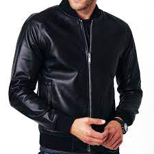 Aspen Leather Bomber Jacket In 2021 Black Leather Jacket Men Leather Jacket Men Mens Leather Bomber Jacket