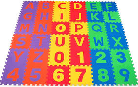 Nontoxic 36 Piece Abc Foam Mat Alphabet Number Puzzle Play Exercise Flooring For Children In 2020 Foam Mats Exercise Flooring Foam Mat Flooring