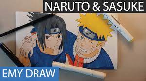 019 - Comment dessiner NARUTO ET SASUKE - Naruto - YouTube