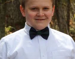 Black Watch Tartan Wedding Tie for Groomsmen and Ring Bearer, Black Watch  Pre Tied Bow Tie