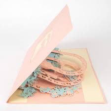 Pop up 3d karte, weihnachtskarte, glückwunschkarte, weihnachtsbäume mit dekor, n449. Pop Up Karte Hochzeit Brautpaar Papercrush