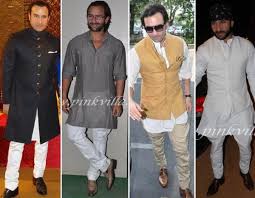 Saif Ali Khan S Nawabi Wardrobe Saif Ali Khan Kurta Indian Men Fashion Wedding Dresses Men Indian