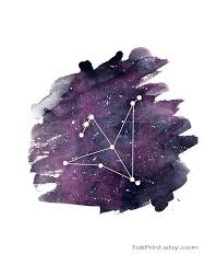 Aquila Constellation Print Purple Watercolor Art Wall Print Etsy Constellation Art Constellation Wall Art Constellation Print