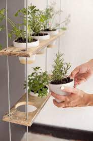 Diy Hanging Herb Garden Tutorial Lifestyle Fresh Mommy Blog Diy Herb Garden Hanging Herb Garden Garden Projects