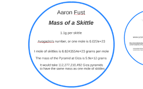 Mass of a Skittle by Aaron Fust